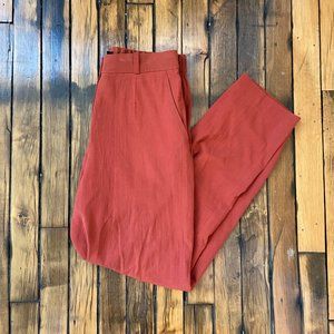 & Other Stories Rust Orange Tapered Leg Pant